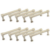 Design House Deco 3-15/16 Inch Center to Center Bar Cabinet Pull - 10 Pack Brushed Nickel