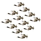 Design House Stratford Privacy Door Lever Set with Round Rose - Pack of 12 Satin Nickel