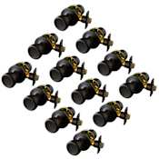 Design House Terrace Passage Door Knob Set with Round Rose - Pack of 12 Oil Rubbed Bronze