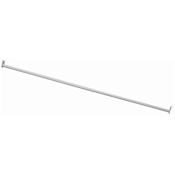 Design House 72" to 120" Adjustable Closet Rod White