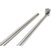 Design House 48" to 72" Adjustable Closet Rod Polished Chrome