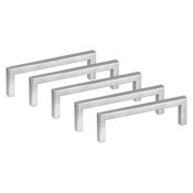 Design House Portico 3-3/4 Inch Center to Center Handle Cabinet Pull - Pack of 5 Polished Chrome