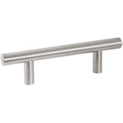 Design House Solid Truss 3-3/4 Inch Center to Center Bar Cabinet Pull - Pack of 10 Satin Nickel