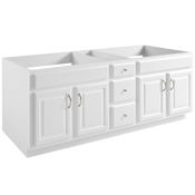 Design House Concord 72" Double Free Standing Vanity Cabinet Only - Less Vanity Top White