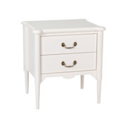 Design House Oxford 24" Wide Medium Density Fiberboard (MDF) Top Wood Table Antique White