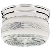 Design House 2 Light 9" Wide Flush Mount Drum Ceiling Fixture Polished Chrome