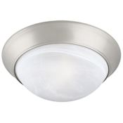 Design House 2 Light 14" Wide Flush Mount Ceiling Fixture Satin Nickel