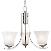 Design House Torino 3 Light 17" Wide Mini Chandelier Satin Nickel