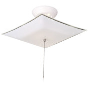 Design House 2 Light 12" Wide Semi-Flush Ceiling Fixture White
