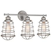 Design House Ajax 3 Light 26" Wide Vanity Light Galvanized
