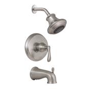 Design House Madison Tub and Shower Trim Package with 1.8 GPM Multi-Function Shower Head Satin Nickel