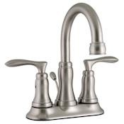 Design House Madison 1.2 GPM Centerset Bathroom Faucet with Drain Assembly Satin Nickel