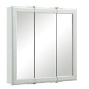 Design House Wyndham 24" x 24" Framed 3 Door Medicine Cabinet White