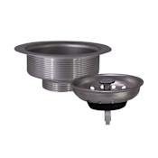 Design House 3-1/2" Basket Strainer with Food Waste Catching Basket Satin Stainless Steel