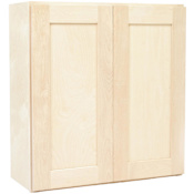 Design House Brookings 30" Wide x 36" Tall Double Door Wall Cabinet Unfinished Birch