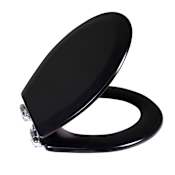 Design House Dalton Round Toilet Seat with Soft Close Black