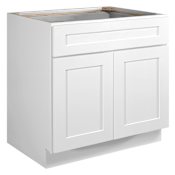 Design House Brookings 33" Wide x 34-1/2" Tall Double Door Sink Base Cabinet White