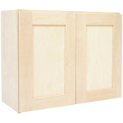 Design House Brookings 30" Wide x 24" Tall Double Door Wall Cabinet Unfinished Birch