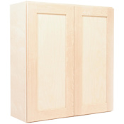 Design House Brookings 30" Wide x 30" Tall Double Door Wall Cabinet Unfinished Birch