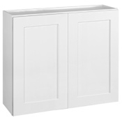 Design House Brookings 36" Wide x 30" Tall Double Door Wall Cabinet White