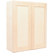 Design House Brookings 36" Wide x 30" Tall Double Door Wall Cabinet Unfinished Birch