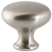 Design House 1-1/4 Inch Diameter Mushroom Cabinet Knob - Pack of 25 Satin Nickel