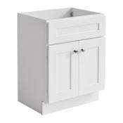 Design House Brookings 30" Single Free Standing Wood Vanity Cabinet Only - Less Vanity Top White