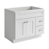 Design House Brookings 36" Single Free Standing Wood Vanity Cabinet Only - Less Vanity Top White