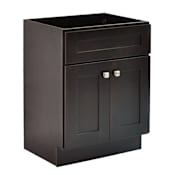 Design House Brookings 30" Single Free Standing Wood Vanity Cabinet Only - Less Vanity Top Espresso