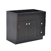 Design House Brookings 36" Single Free Standing Wood Vanity Cabinet Only - Less Vanity Top Espresso