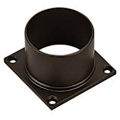 Design House 3" Tall Outdoor Pier Base Accessory Mount for Deck Porch Patio Bronze