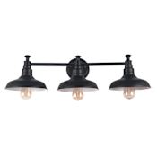 Design House Kimball 3 Light 31" Wide Bathroom Vanity Light Matte Black