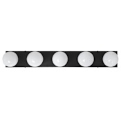 Design House 5 Light 30" Wide Vanity Strip - 2.5 AMPS Matte Black