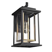 Design House Hayward 15" Tall Outdoor Wall Sconce Black