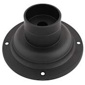 Design House 7" Wide Aluminum Pier Mount Base with 3" Fitter Diameter Black