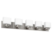 Design House Dove Creek 5 Light 40" Wide Vanity Light Satin Nickel
