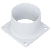 Design House 3" Tall Outdoor Pier Base Round Accessory Mount for Deck Porch Patio White