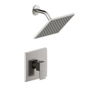 Design House Karsen II Shower Trim Package with 1.8 GPM Single Function Shower Head Satin Nickel