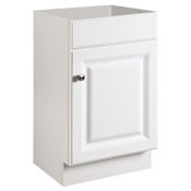 Design House Wyndham 18" Single Free Standing Wood Vanity Cabinet Only - Less Vanity Top White