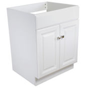 Design House Wyndham 24" Single Free Standing Wood Vanity Cabinet Only - Less Vanity Top White