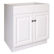 Design House Wyndham 30" Single Free Standing Wood Vanity Cabinet Only - Less Vanity Top White