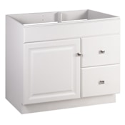 Design House Wyndham 36" Wood Vanity Cabinet Only White