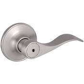 Design House Springdale Series Privacy Lever with Reversible Handles Satin Nickel