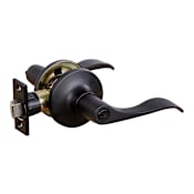 Design House Stratford Reversible Privacy Door Lever Matte Black