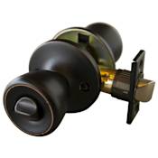Design House Terrace Reversible Privacy Door Knob Set with 6-Way Latch Oil Rubbed Bronze