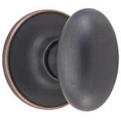 Design House Egg Series Single Dummy Knob Fits Doors 1-3/8" to 1-3/4" Thick Oil Rubbed Bronze