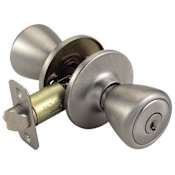 Design House Tulip Series Entry Fits Doors 1-3/8" to 1-3/4" Thick Satin Nickel