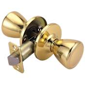 Design House Tulip Series Passage Door Knob Set Polished Brass