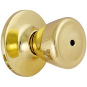 Design House Tulip Series Privacy Fits Doors 1-3/8" to 1-3/4" Thick Polished Brass