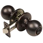Design House Ball Series Privacy Fits Doors 1-3/8" to 1-3/4" Thick Oil Rubbed Bronze